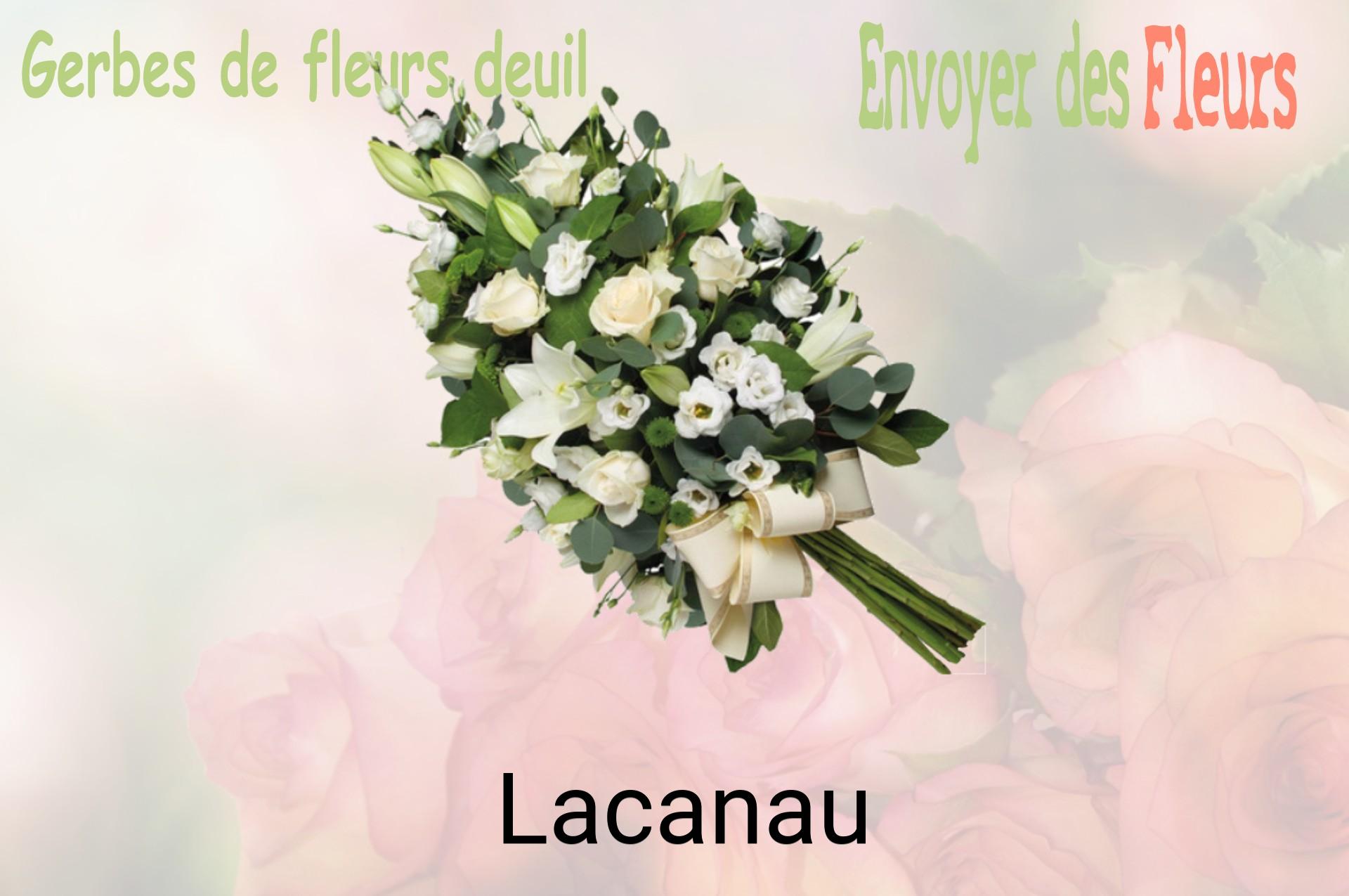 Gerbe de fleurs de deuil livrée à Lacanau